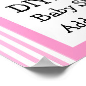 DIY独自の赤ちゃんシャワーのバナーストライプを作成A02 ポスター (角)