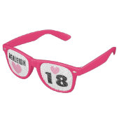 DIY独自の18誕生日または任意の年を作成A62B レトロサングラス (アングル)