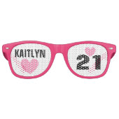 DIY独自の21歳の誕生日または任意の年を作成A62B レトロサングラス (正面)