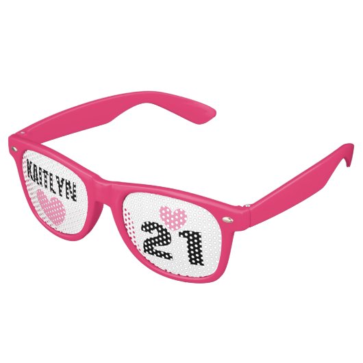 DIY独自の21歳の誕生日または任意の年を作成A62B レトロサングラス (アングル)