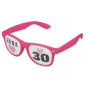 DIY独自の30歳の誕生日または任意の年を作成A62C レトロサングラス (アングル)