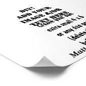 DIY独自の7 x 5マットカードストック紙A4を作成 ポスター (角)