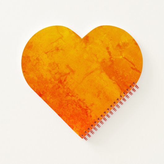 DIY画像の文字またはロゴをデザインかわいいハートに追加 ノートブック (裏面)