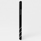 DIY白モノグラム（円、対角線、黒） iPhoneケース (右側)