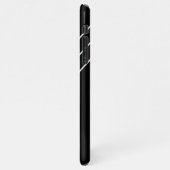 DIY白モノグラム（円、対角線、黒） iPhoneケース (左側)