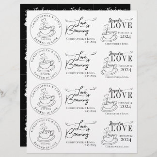 DIY白黒ティー結婚バッグ