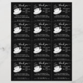 DIY白黒ティー結婚バッグ (裏面)