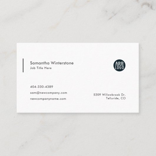 DIY社モダンロゴシンプル 名刺 (正面)