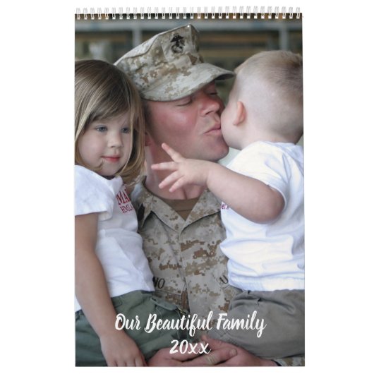 DIY私の家族写真特別年 カレンダー (カバー)