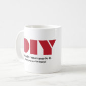 DIY私は忙しいおもしろいです コーヒーマグカップ (正面左)