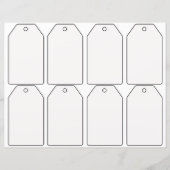 DIY空白ギフトタグ (正面)