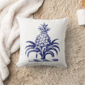 DIY紋章パイナップルコートオブアームズクレストSVブルー クッション (ブランケット)