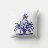 DIY紋章パイナップルコートオブアームズクレストSVブルー クッション (正面)