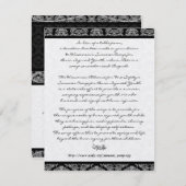 DIY結婚のテーブル サンキューカード (正面/裏面)