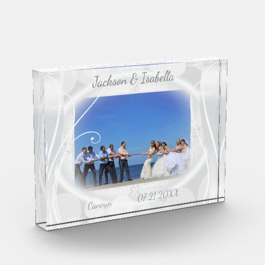 DIY結婚写真または写真 フォトブロック (左)