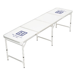 DIY背景フレーム名モノグラムSV Navy White ビアポンテーブル