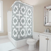 DIY背景炭ビザンチンクローバーNL シャワーカーテン (インサイチュ)