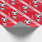 DIY背景色サッカーボール ラッピングペーパー (角)