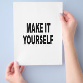 DIY自分でフライヤーにする チラシ (手)