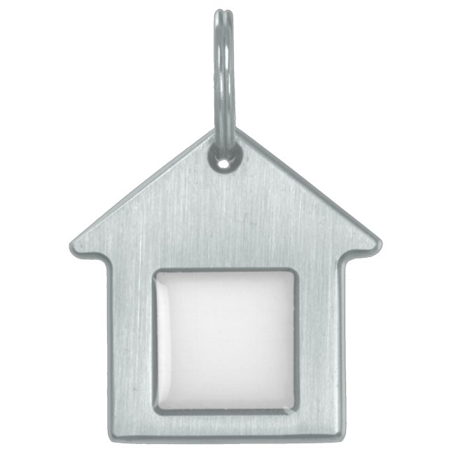 DIY自分の写真を作るペットドッグハウスラベル ペットネームタグ (正面)