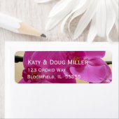 DIY花嫁の熱帯オーキッドフラワーラベル ラベル (インサイチュ)