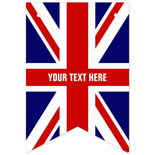 DIY英国連合ジャック国旗のパーティーバンティンバナー バンティングフラッグ (第2の旗)