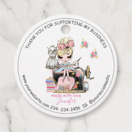 DIY裁縫ありがとうファッションデザインメッセージカード フェイバータグ