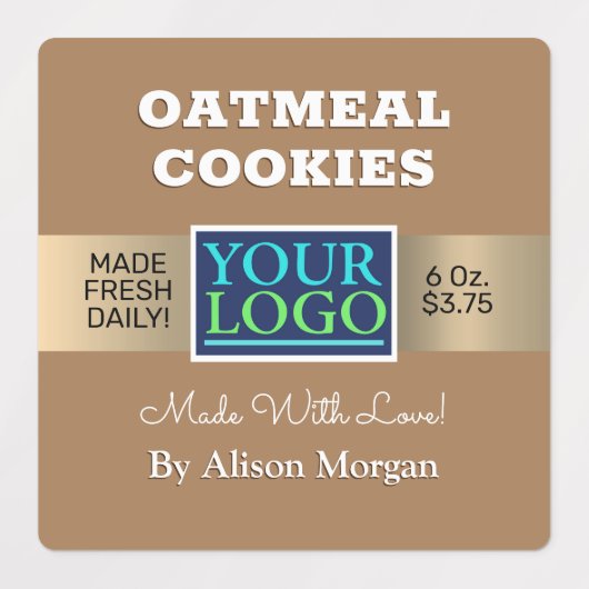 DIY製品名、フォトロゴ情報、タンウォータプルーフ ラベル (デザイン1)