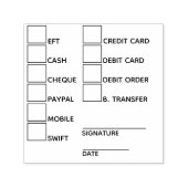 DIY銀行決済方法オフィス管理者 セルフインキングスタンプ (デザイン)