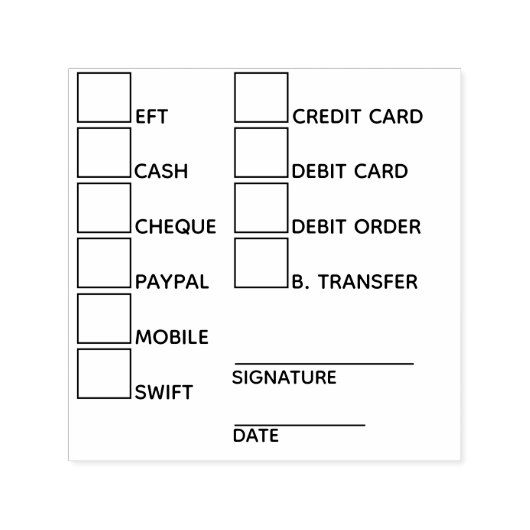 DIY銀行決済方法オフィス管理者 セルフインキングスタンプ (デザイン)