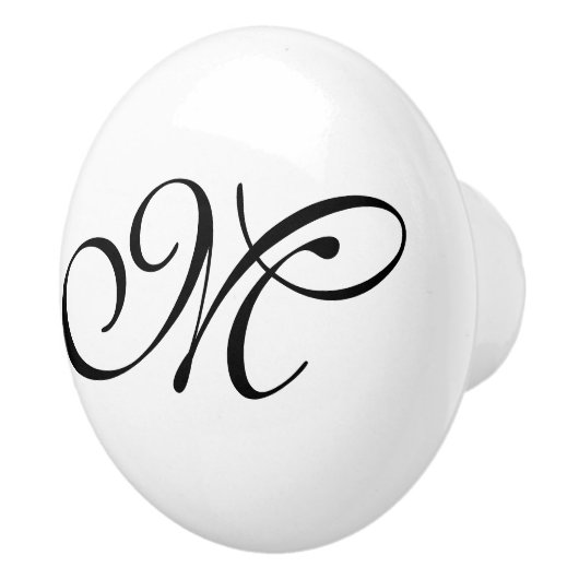 DIY -あなたのモノグラム及びアイディアをカスタマイズ セラミックノブ (右)