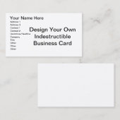 DIY -あなた自身の不朽を設計して下さい 名刺 (正面/裏面)