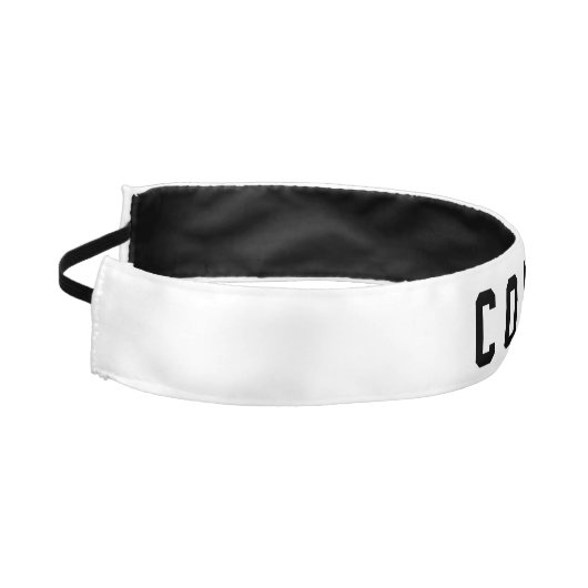 DIY -あなた自身の文字および背景色を加えて下さい アスレチックヘッドバンド (左)