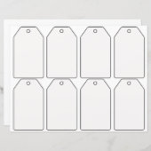 DIY のギフトタグを自作しよう (正面/裏面)