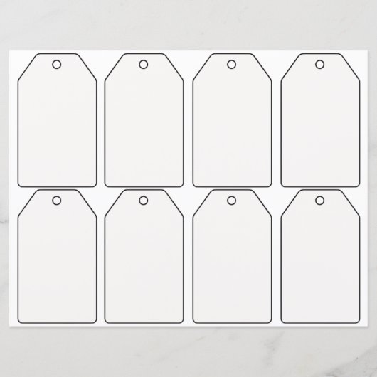 DIY のギフトタグを自作しよう (正面)