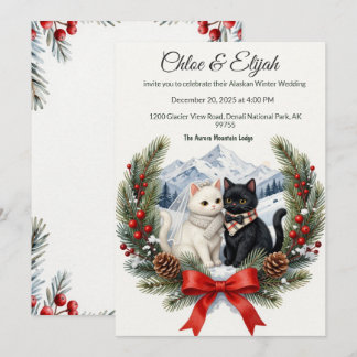 DIY アラスカ 猫の結婚式 招待状