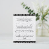 DIY ウェディングテーブル感謝カード サンキューカード (スタンド正面)