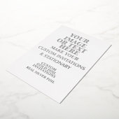 DIY, オリジナルのカスタムシルバーアクセサリーを作ろう 箔招待状 (回転した状態)