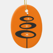 DIY -カスタムな色-世紀半ばのモダン セラミックオーナメント (裏面)