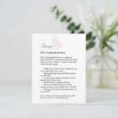 DIY カスタム4.25x5.5 RSVPサンキューカード印刷可能 出欠カード (スタンド正面)