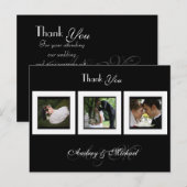 DIY カラー / ウェディング フォト サンクスユー ポストカード (正面/裏面)
