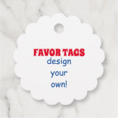 DIY ギフトタグ 多種多様な形状 両面印刷 フェイバータグ (裏面)