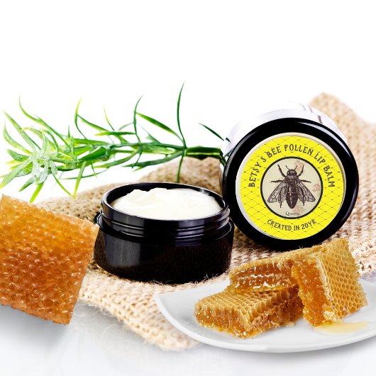 DIY クイーンビー花粉ラベル製作 ラウンドシール