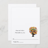 DIY スコアアンドフォールドテント ウェディング プレースカード (正面/裏面)