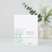 DIY スコアアンドフォールドテント ウェディング プレースカード (スタンド正面)