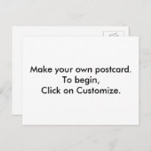 DIY -デザイン独自のはがきを作成 ポストカード (正面/裏面)