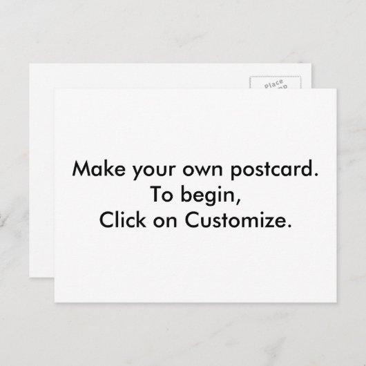 DIY -デザイン独自のはがきを作成 ポストカード (正面/裏面)
