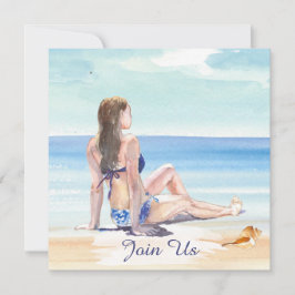 ~☆ DIY トロピカル AR29 ビーチ パーティー イベント 招待状