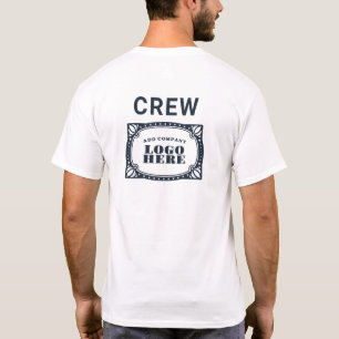 DIY ビジネス ロゴ ウェブサイトアドレス 従業員 Tシャツ