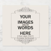 DIY – ビールボトル用6ラベル(4"x3.5") ビールラベル (シングルラベル)